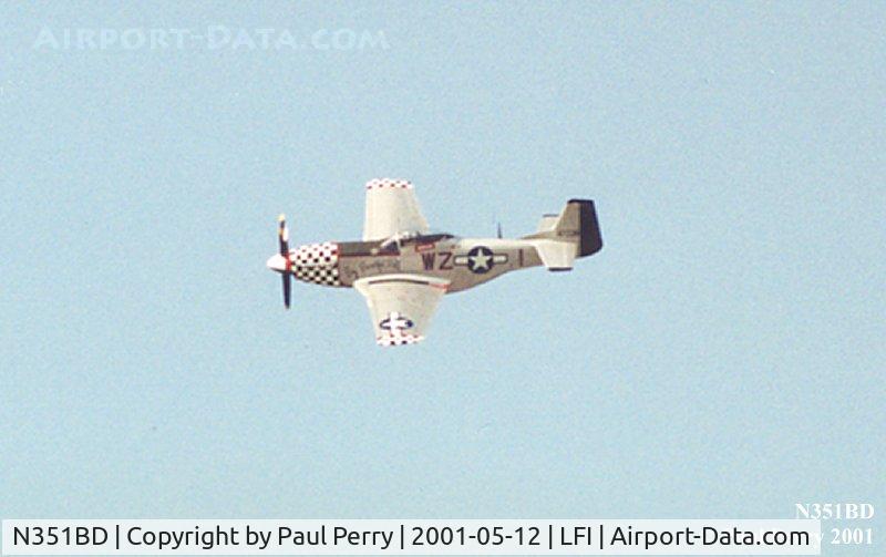 N351BD, 1944 North American F-51D Mustang C/N 44-85634, The V-12 roars as she gets put through her paces