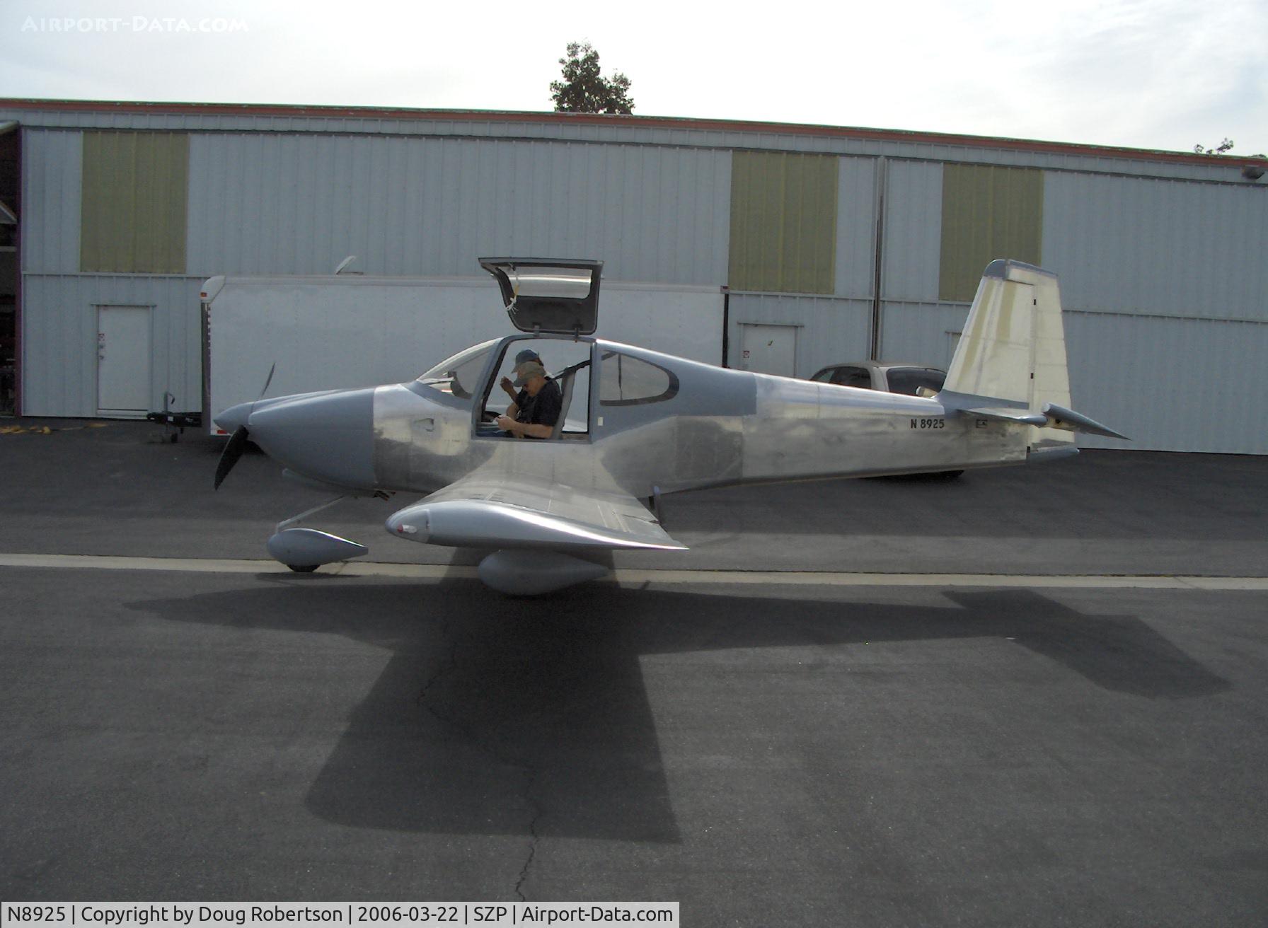 N8925, 2006 Vans RV-10A C/N 003, Lee Tracy Saylor LT3 VAN'S RV-10A 4 place, Lycoming IO-540 300 Hp, prep for second flight