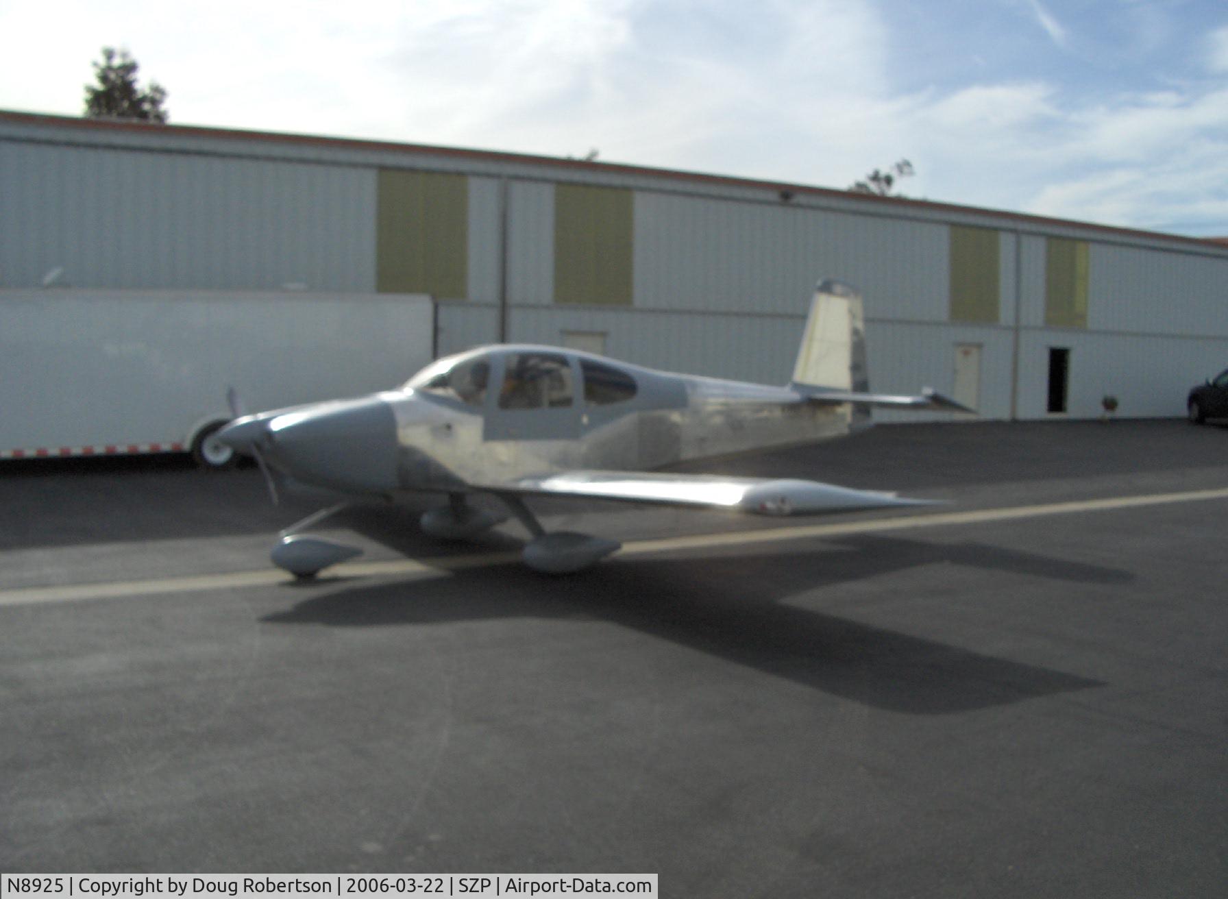 N8925, 2006 Vans RV-10A C/N 003, Lee Tracy Saylor LT3 VAN'S RV-10A 4 place, Lycoming IO-540 300 Hp, engine start and warmup