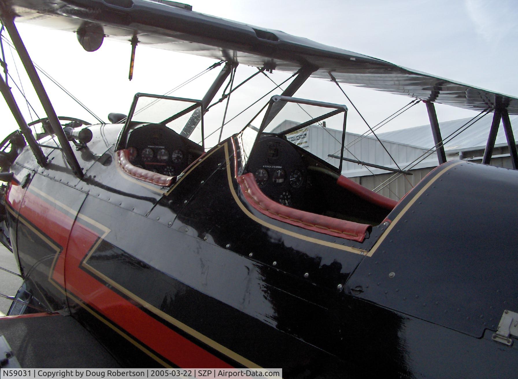 N59031, 1941 Boeing A75N1(PT17) C/N 75-3808, 1941 Boeing-Stearman A75N1, Continental W670 220 Hp, beautifully detailed cockpits and upholstery