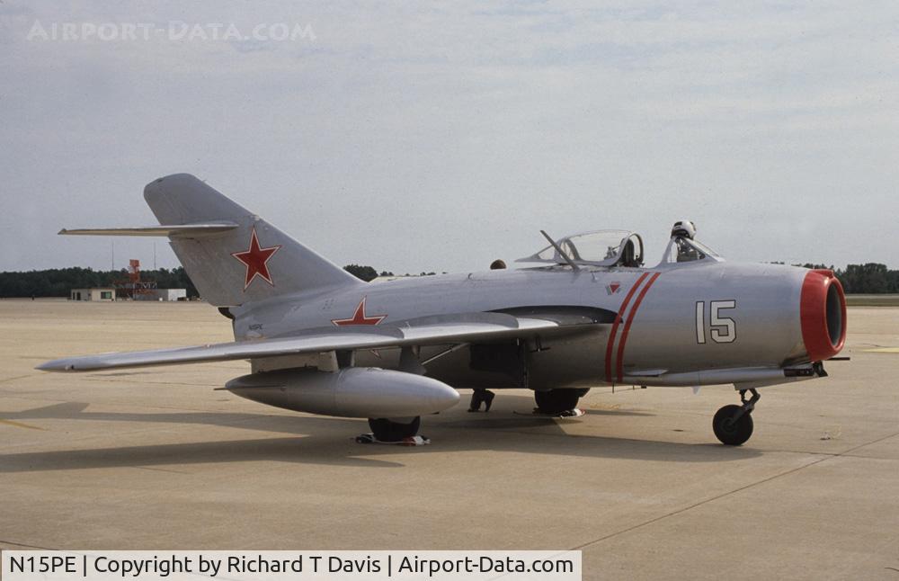N15PE, Mikoyan-Gurevich MiG-15bis C/N 122073, Mig 15 at Seymoure Johnson AFB 1993