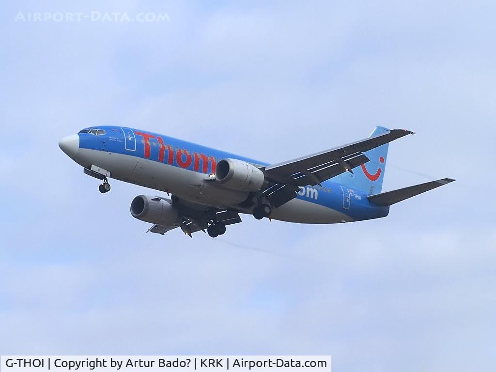 G-THOI, 1998 Boeing 737-36Q C/N 29327, Thomson Fly - landing rwy 25