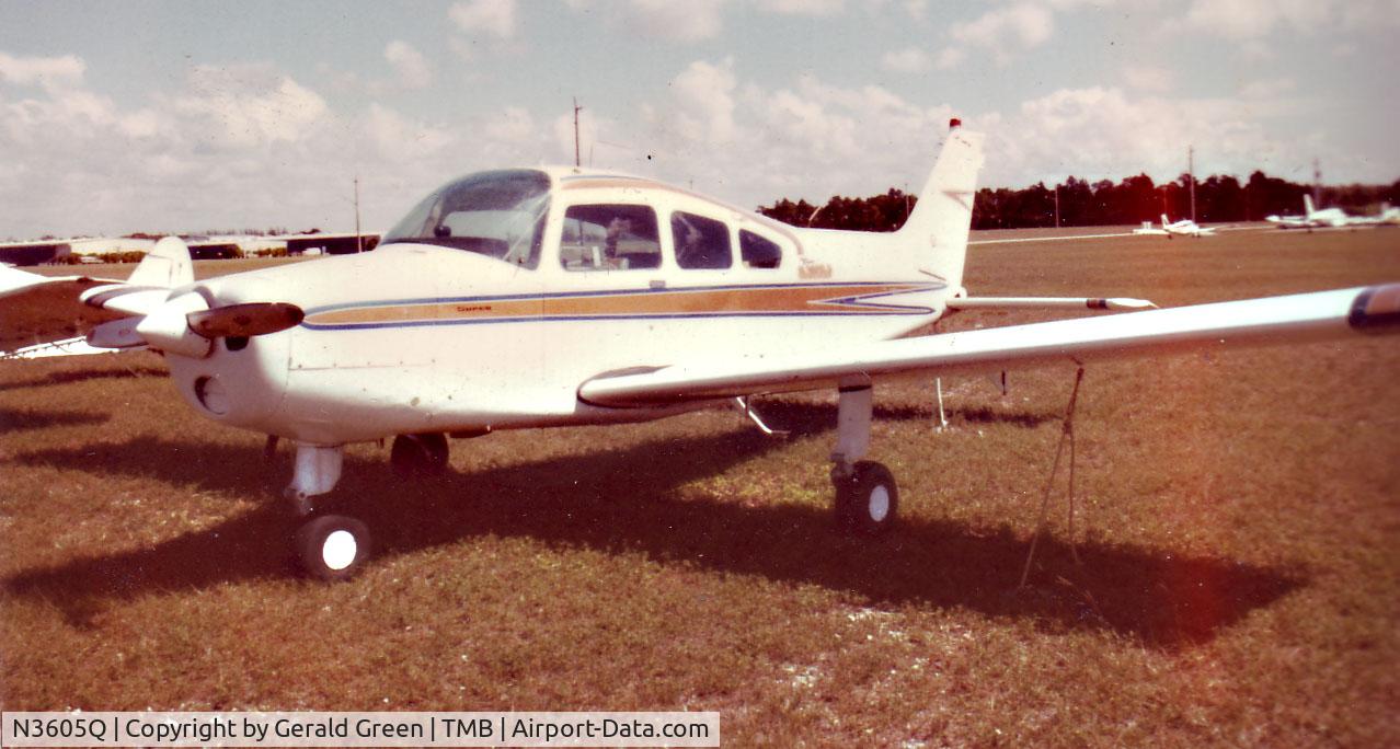 N3605Q, 1967 Beech A23-24 Musketeer Super III C/N MA-205, N3605Q at TMB, Miami, FL in 1984