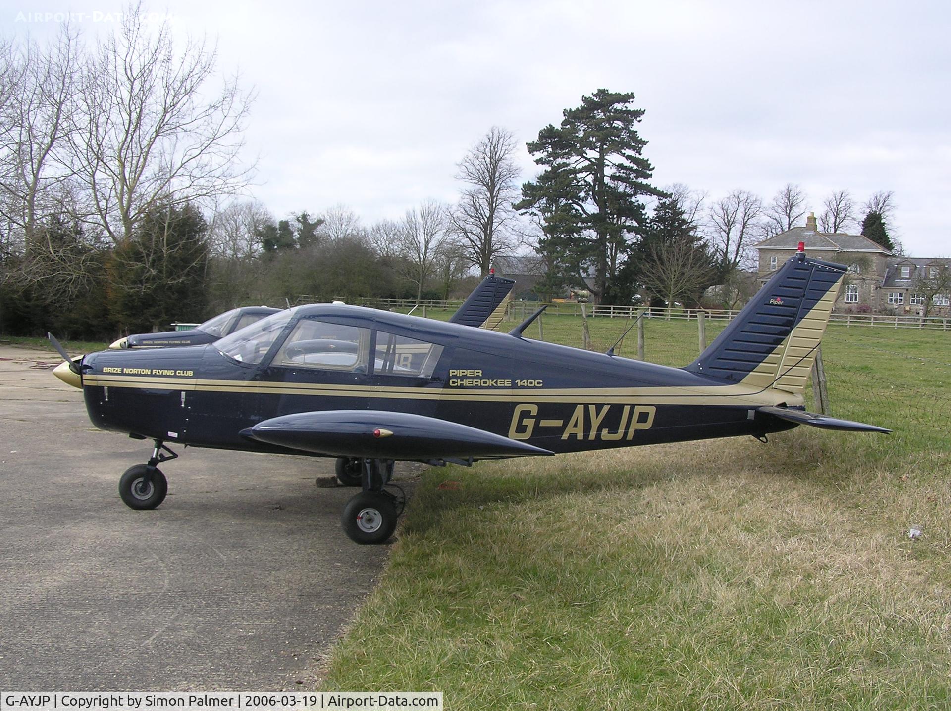 G-AYJP, 1970 Piper PA-28-140 Cherokee C/N 28-26403, Cherokee of Brize Norton Flying Club