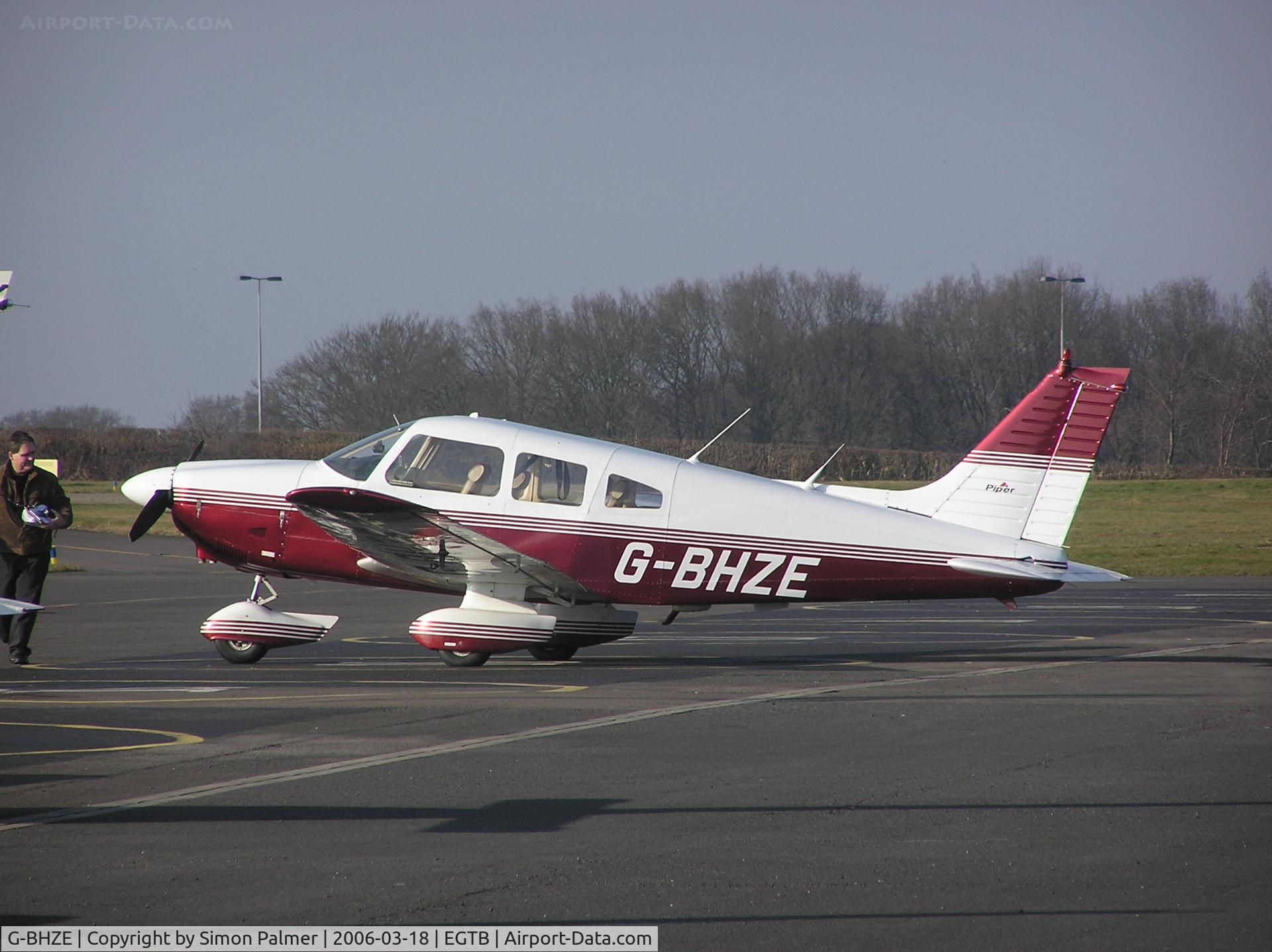 G-BHZE, 1978 Piper PA-28-181 Cherokee Archer II C/N 28-7890291, PA28 at Booker