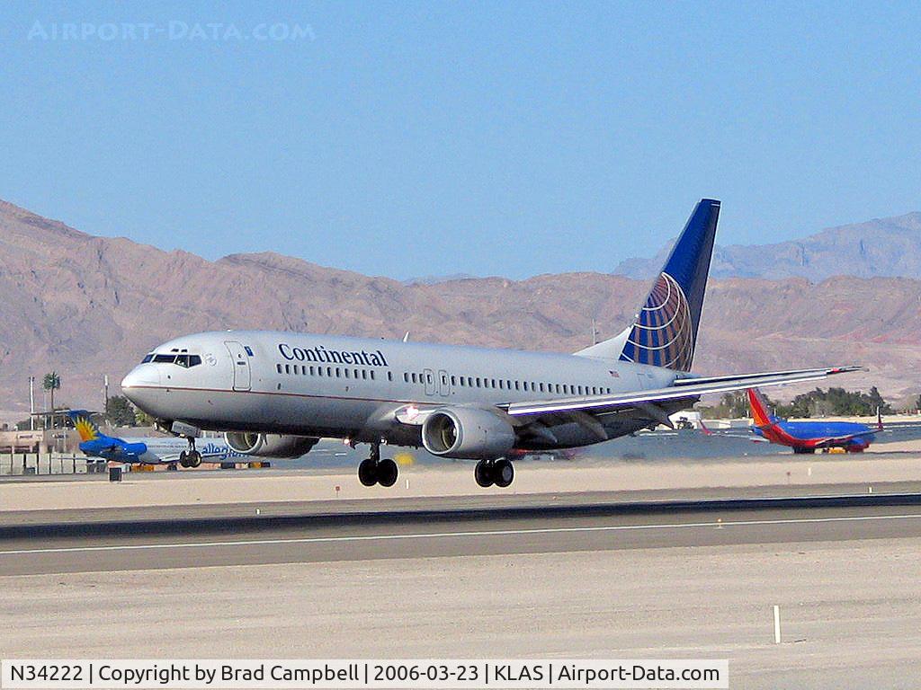 N34222, 1998 Boeing 737-824 C/N 28931, Continental Airlines / Boeing 737-824