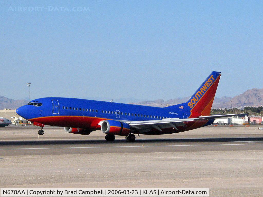 N678AA, 1986 Boeing 737-3A4 C/N 23290, Southwest Airlines / 1986 Boeing 737-3A4