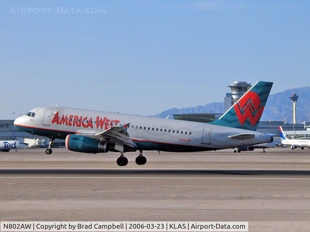 N802AW, 1998 Airbus A319-132 C/N 0924, America West Airlines / 1998 Airbus Industrie A319-132