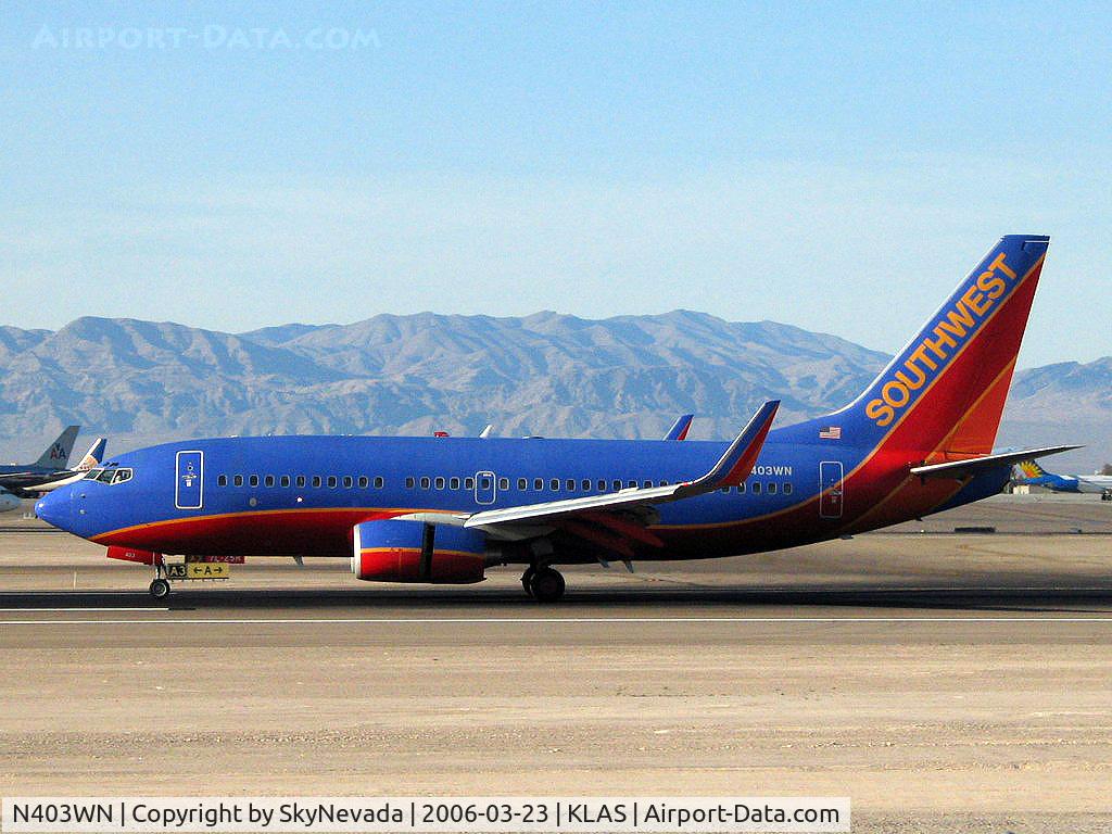 N403WN, 2001 Boeing 737-7H4 C/N 29815, Southwest Airlines / Boeing 737-7H4