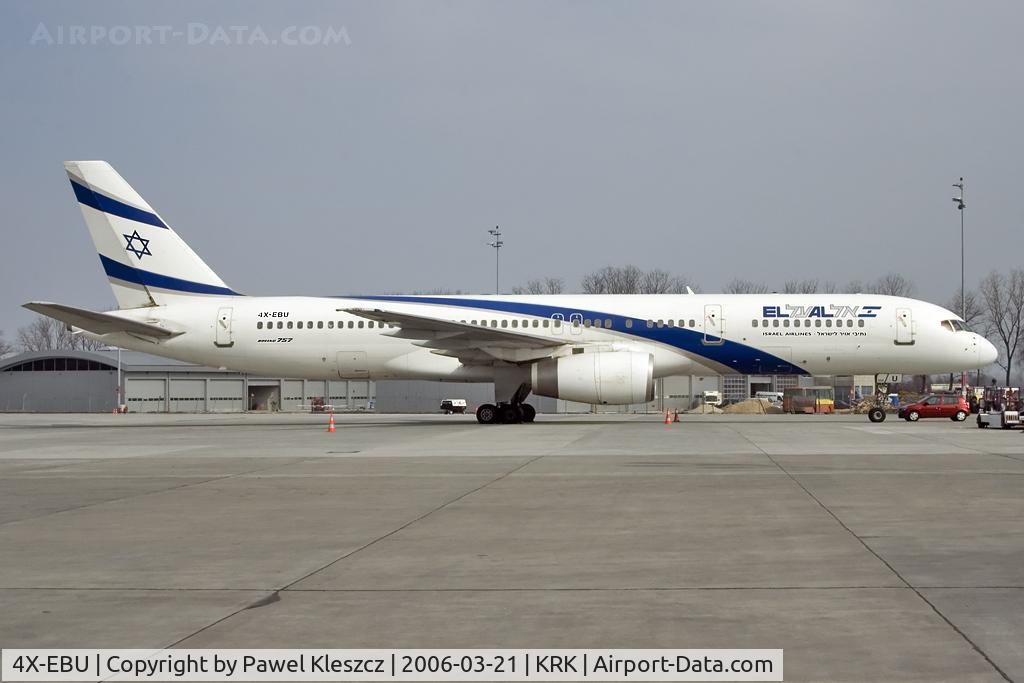 4X-EBU, 1993 Boeing 757-258 C/N 26053/529, One day visit in Cracow