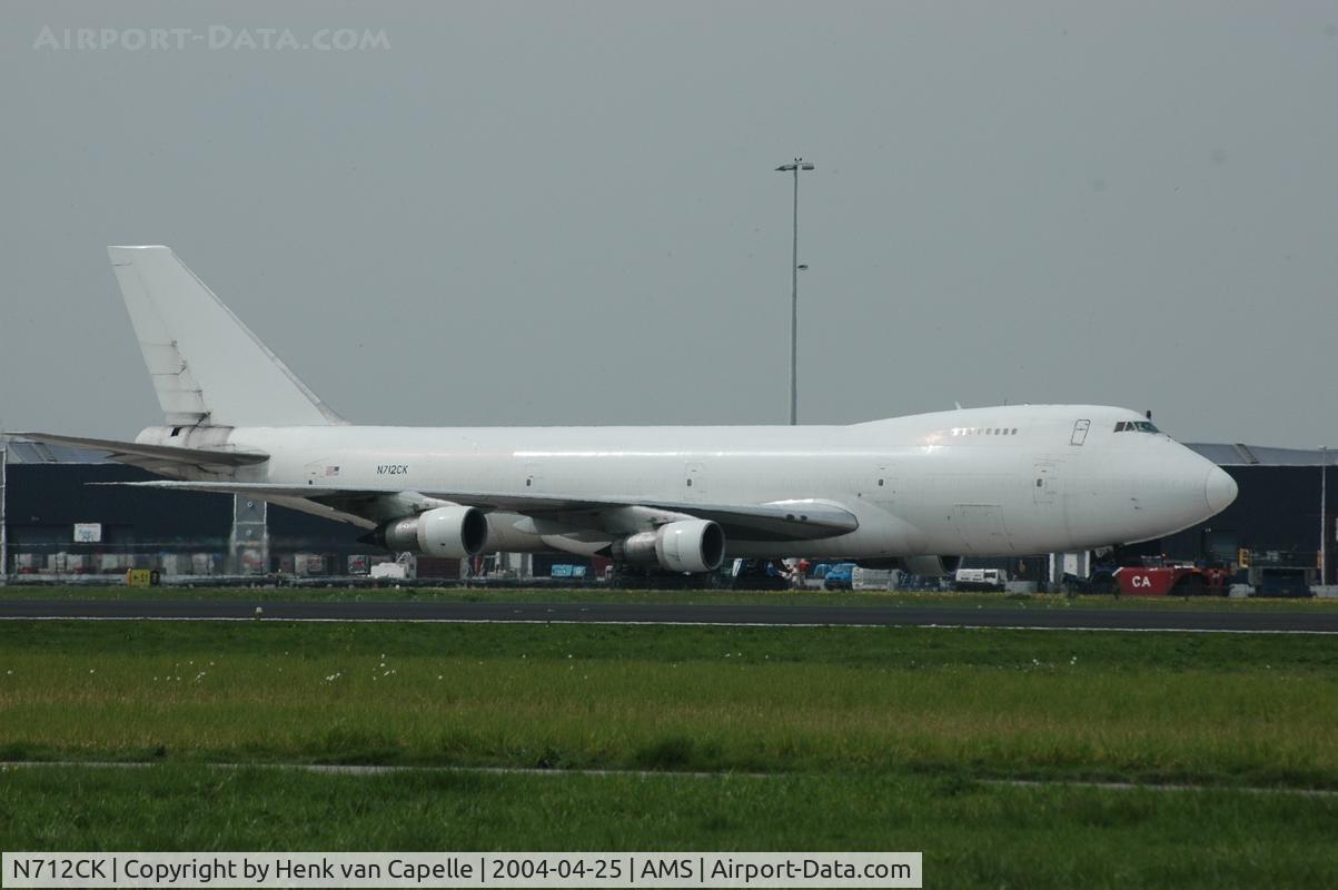 N712CK, 1970 Boeing 747-122 C/N 19754, This all-white 747 was flying for Kalitta Air.