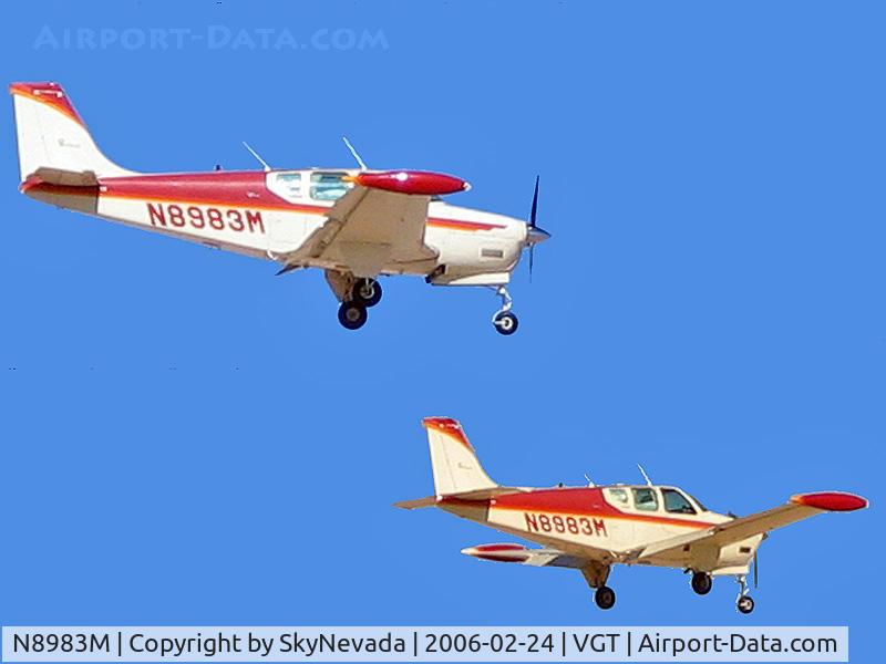 N8983M, 1964 Beech 35-B33 Debonair C/N CD-733, Privately Owned / 1964 Beech 35-B33 - (Bonanza) / Composite of 2 photos.