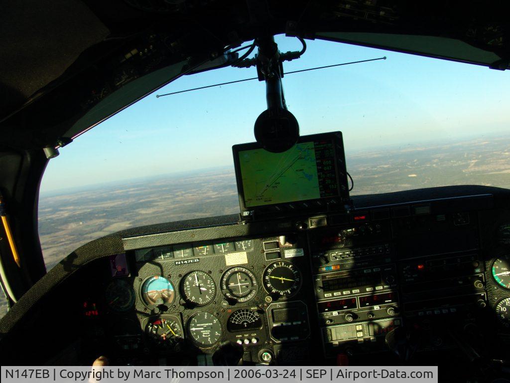 N147EB, 1975 Mooney M20C Ranger C/N 20-1165, In flight SEP to GDJ w/ avionics upgrades
