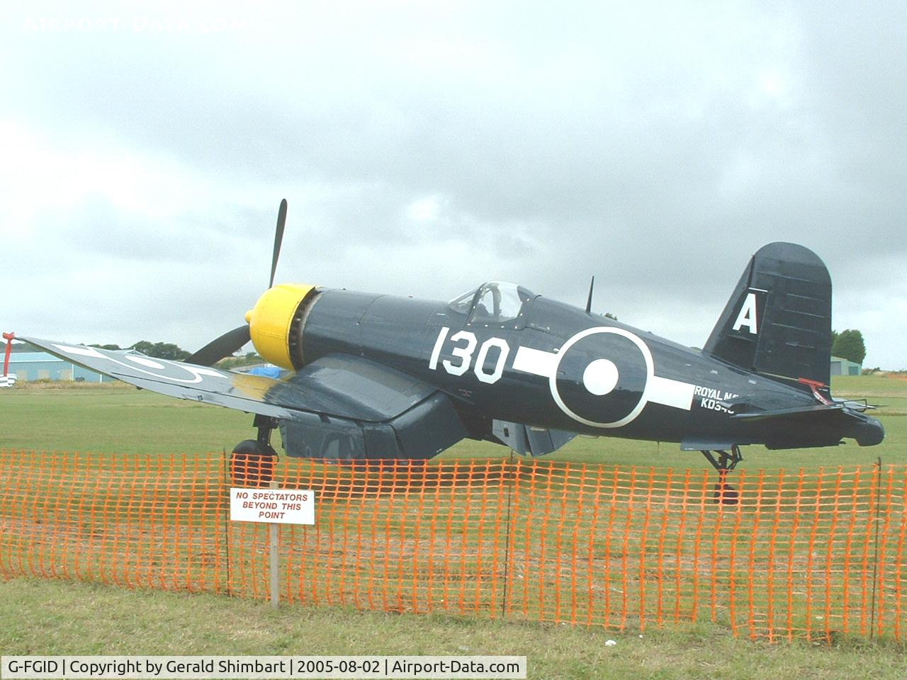 G-FGID, 1945 Goodyear FG-1D Corsair C/N 3111, Goodyear FG-1D Corsair KD345
