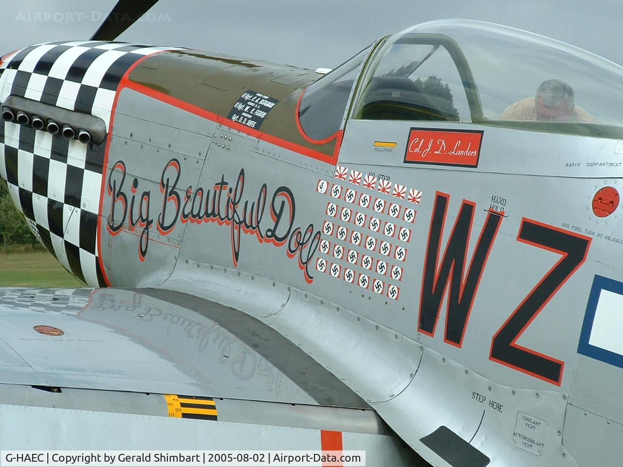 G-HAEC, 1951 Commonwealth CA-18 Mustang 22 (P-51D) C/N CACM-192-1517, Commonwealth CA 18 Mk22 472218