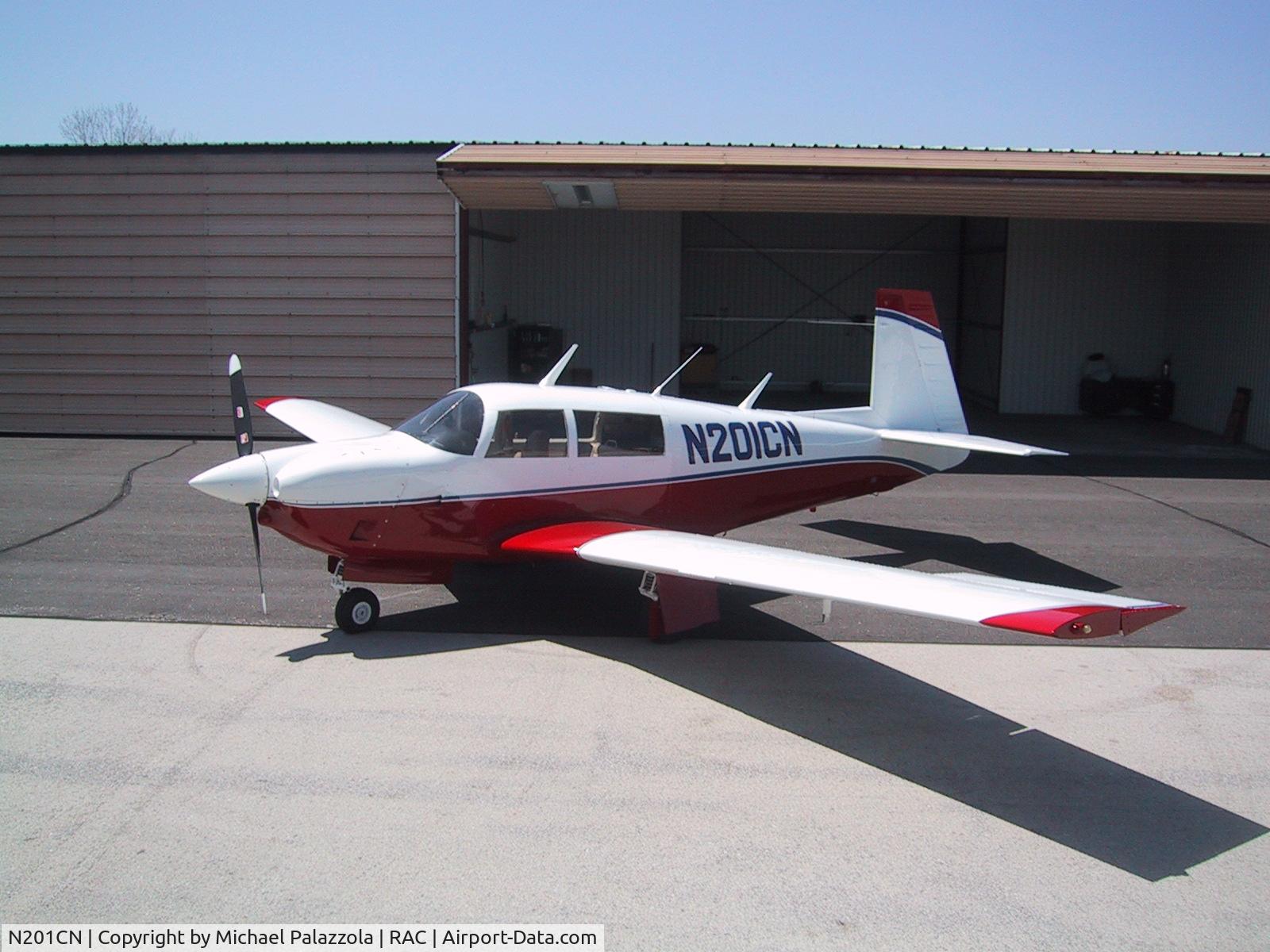 N201CN, 1978 Mooney M20J 201 C/N 24-0441, repainted 2002