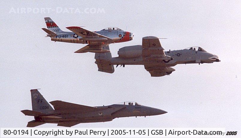 80-0194, 1980 Fairchild Republic A-10C Thunderbolt II C/N A10-0544, There's a sight!  The Warthog in the lead!!