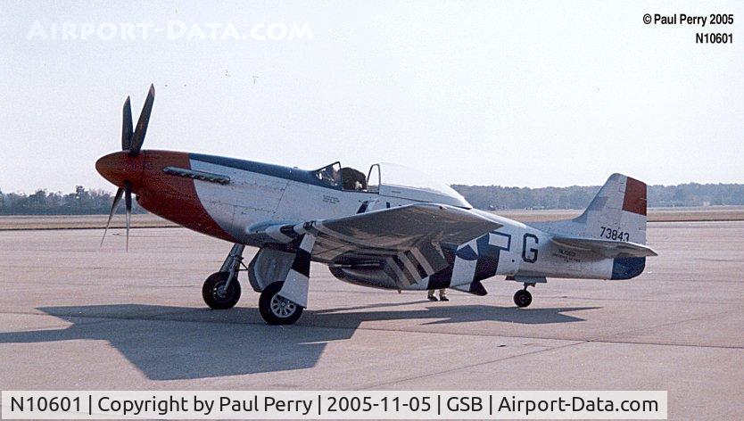 N10601, 1944 North American P-51D Mustang C/N 122-40383, Soaking up the late-afternoon sun, waiting for the Spitfire and the B-17