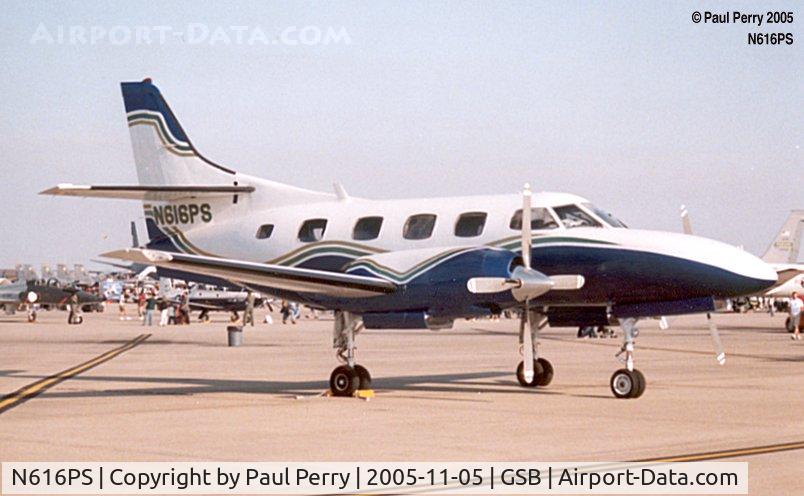 N616PS, 1979 Swearingen SA-226T C/N T316, Charter bird amidst all the other statics at Seymour Johnson
