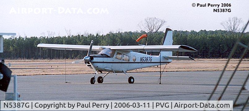 N5387G, 1967 Helio HT-295/U10D Super Courier C/N 1257 (66-14355), Visiting Hampton Roads Executive, sans wing camera turret