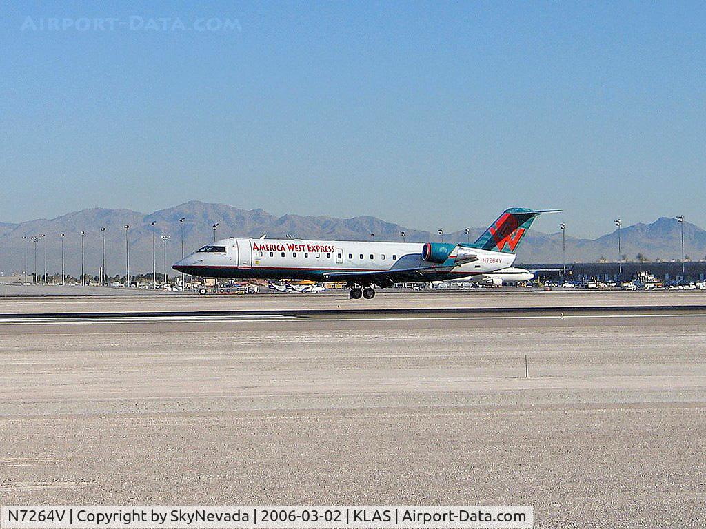 N7264V, 1998 Bombardier CRJ-200LR (CL-600-2B19) C/N 7264, America West Express / Bombardier Inc CL-600-2B19