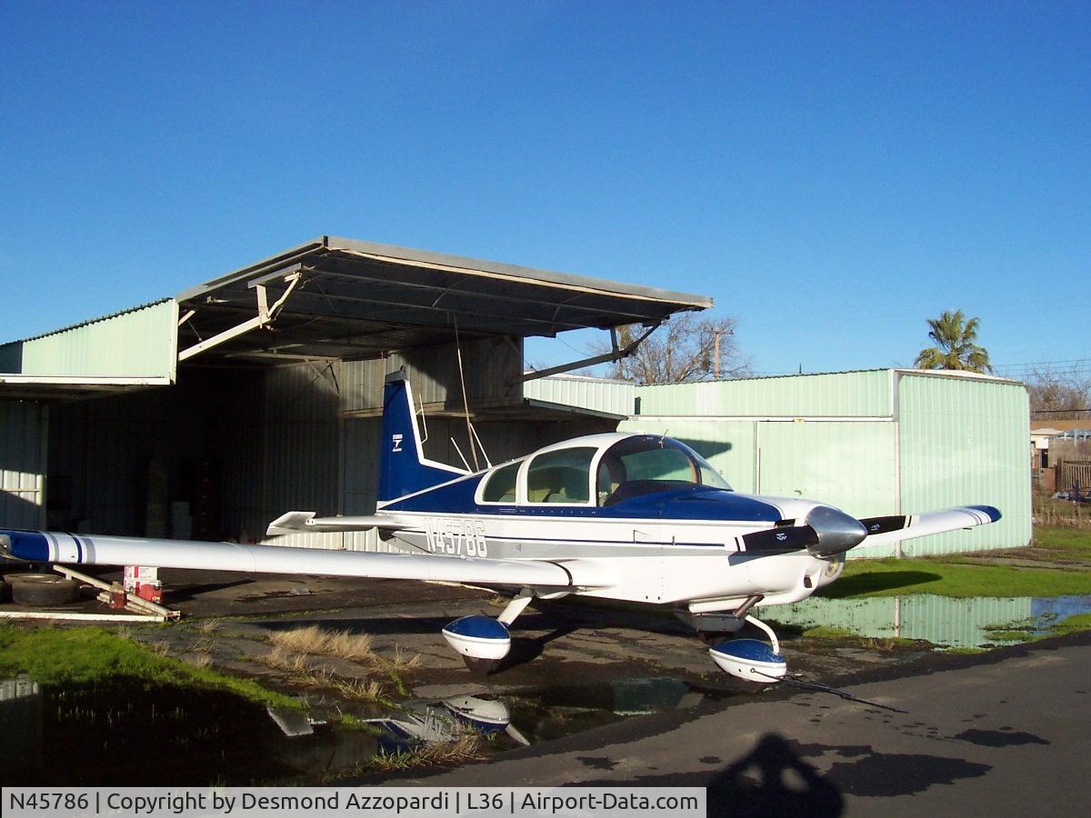 N45786, 1973 Grumman American AA-5 Traveler C/N AA5-0390, Day of purchase.  AA5.
