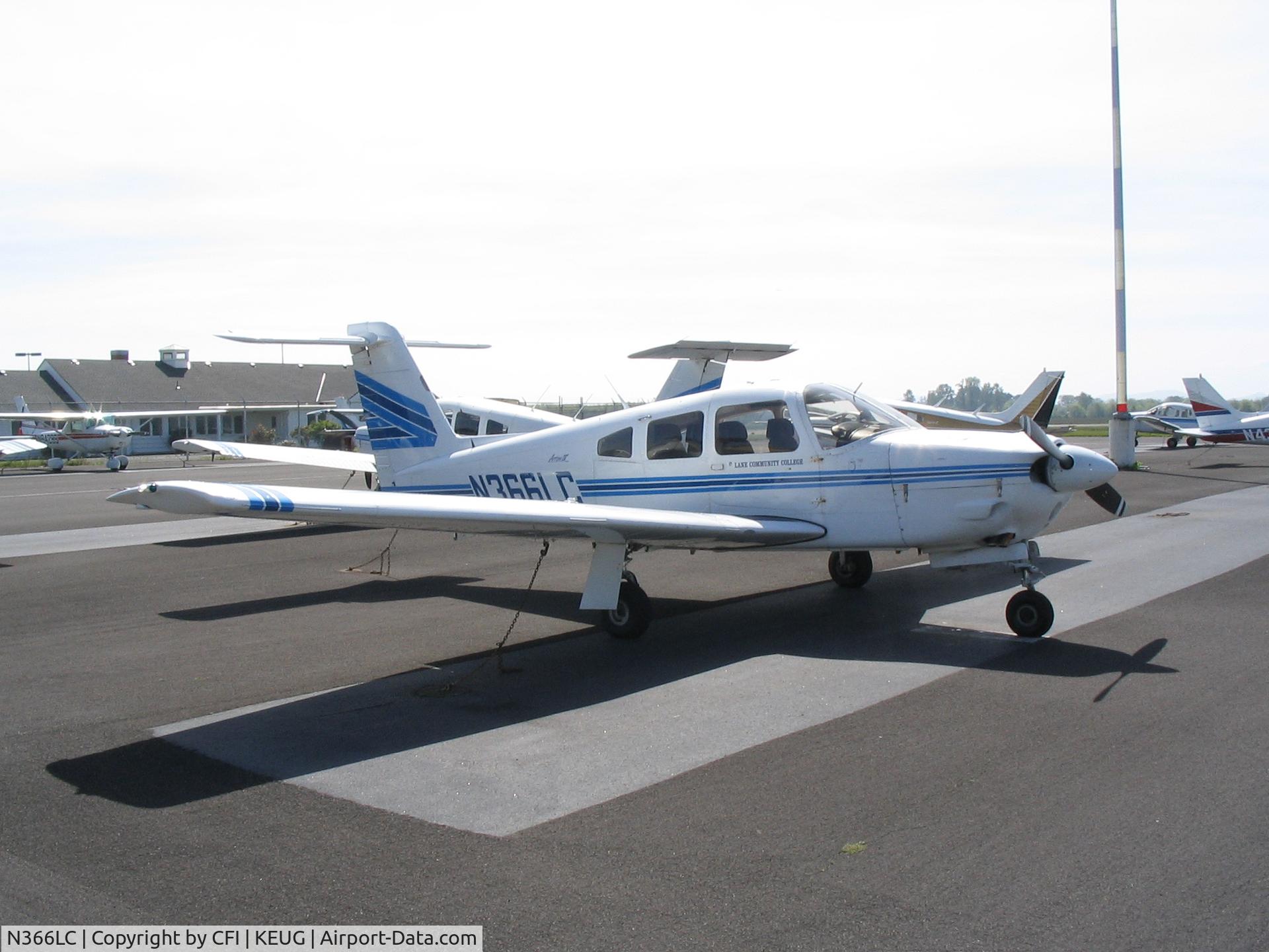 N366LC, 1981 Piper PA-28RT-201 Arrow IV C/N 28R-8218005, parked on the ramp