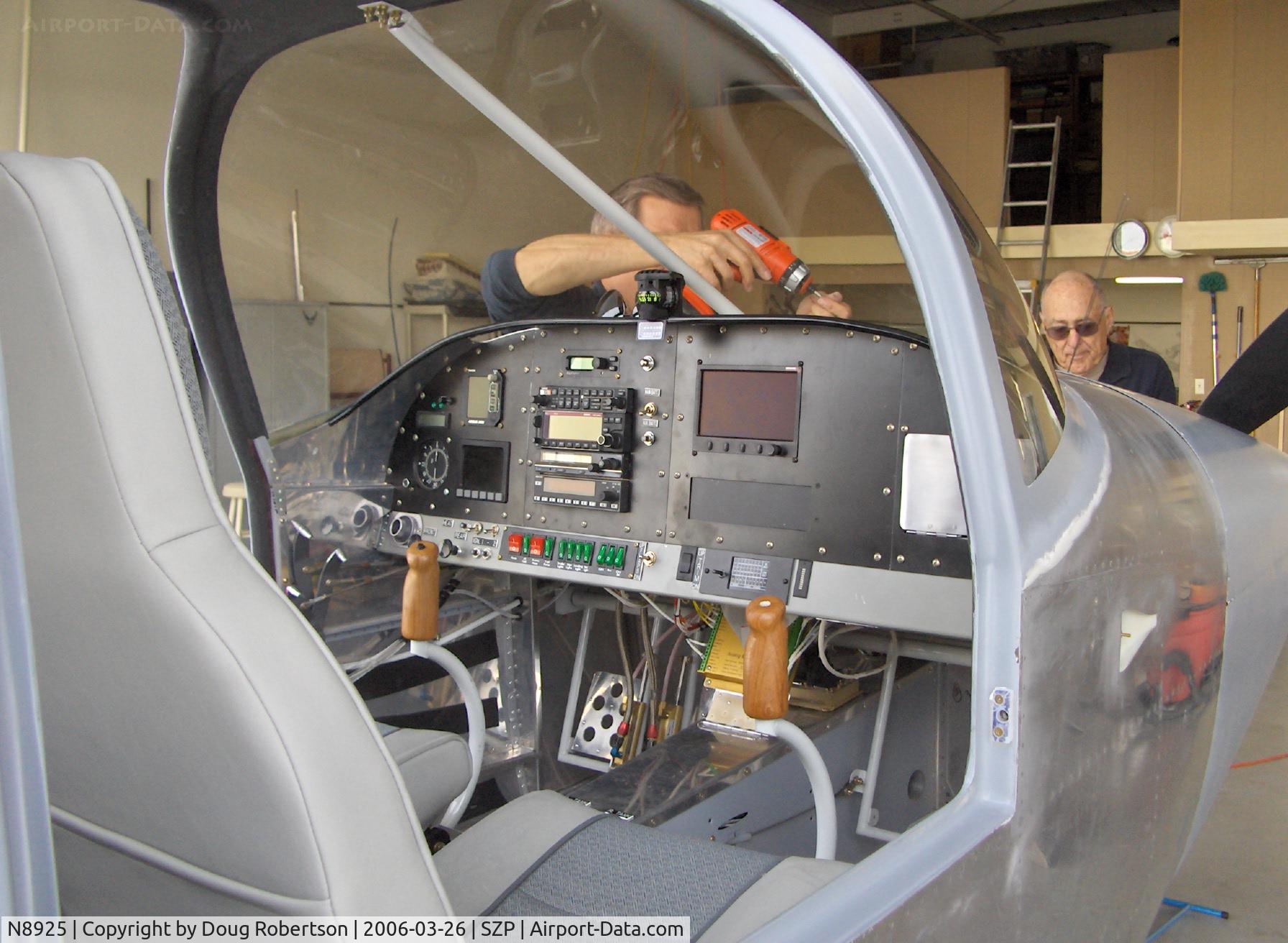 N8925, 2006 Vans RV-10A C/N 003, 2006 L. Tracy Saylor LT3 VAN'S RV-10A, stick controls, glass cockpit panel with autopilot