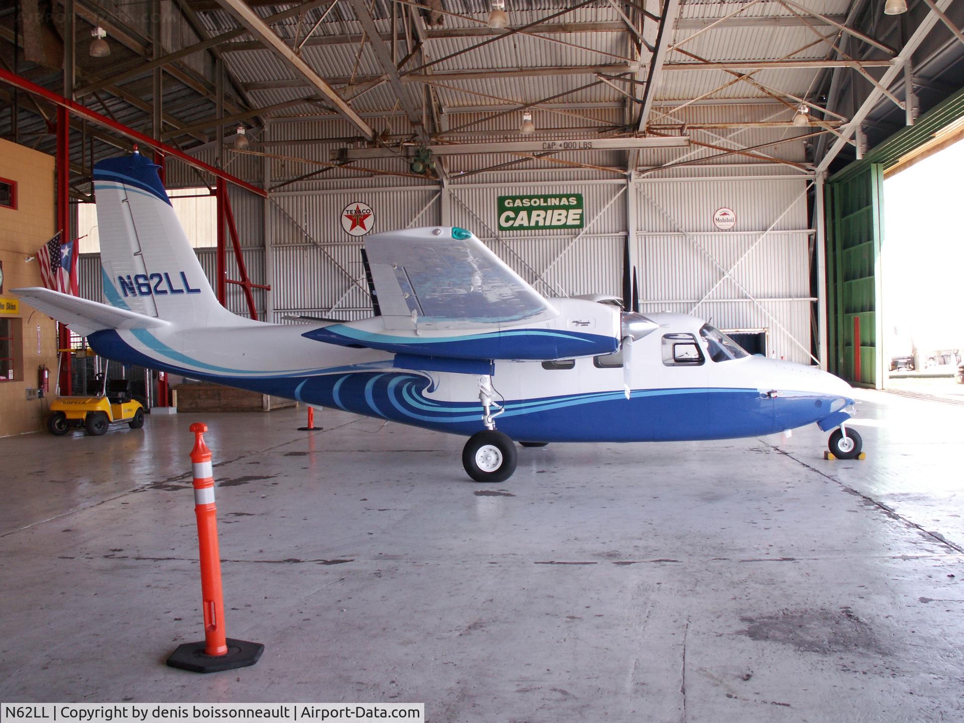 N62LL, 1961 Aero Commander 500-A C/N 500A-1122-58, In a hanger in Aguadilla PR