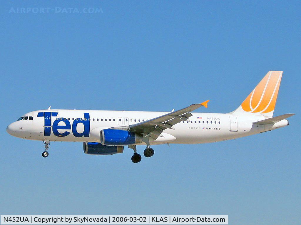 N452UA, 1999 Airbus A320-232 C/N 0955, Ted Airlines / 1999 Airbus Industrie A320-232
