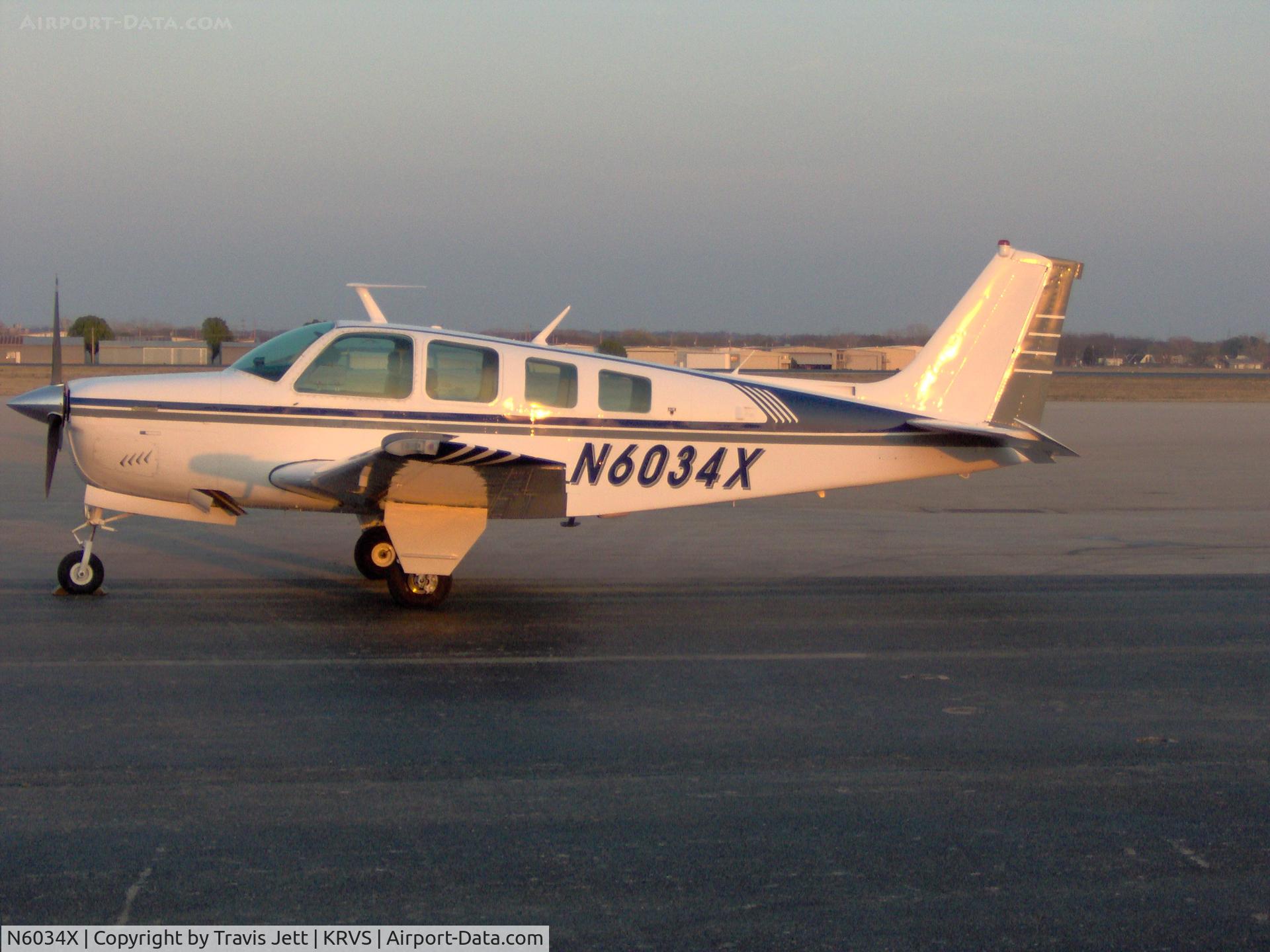 N6034X, 1979 Beech A36 Bonanza 36 C/N E-1477, 1979 Beech Bonanza