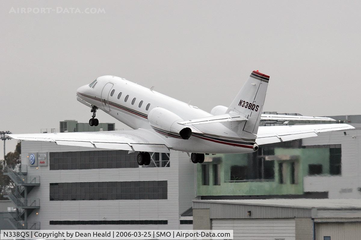 N338QS, 2004 Cessna 680 Citation Sovereign C/N 6800011, Cessna Citation Sovereign N338S climbing out from RWY 21 on an overcast day enroute to San Francisco International Airport (KSFO).