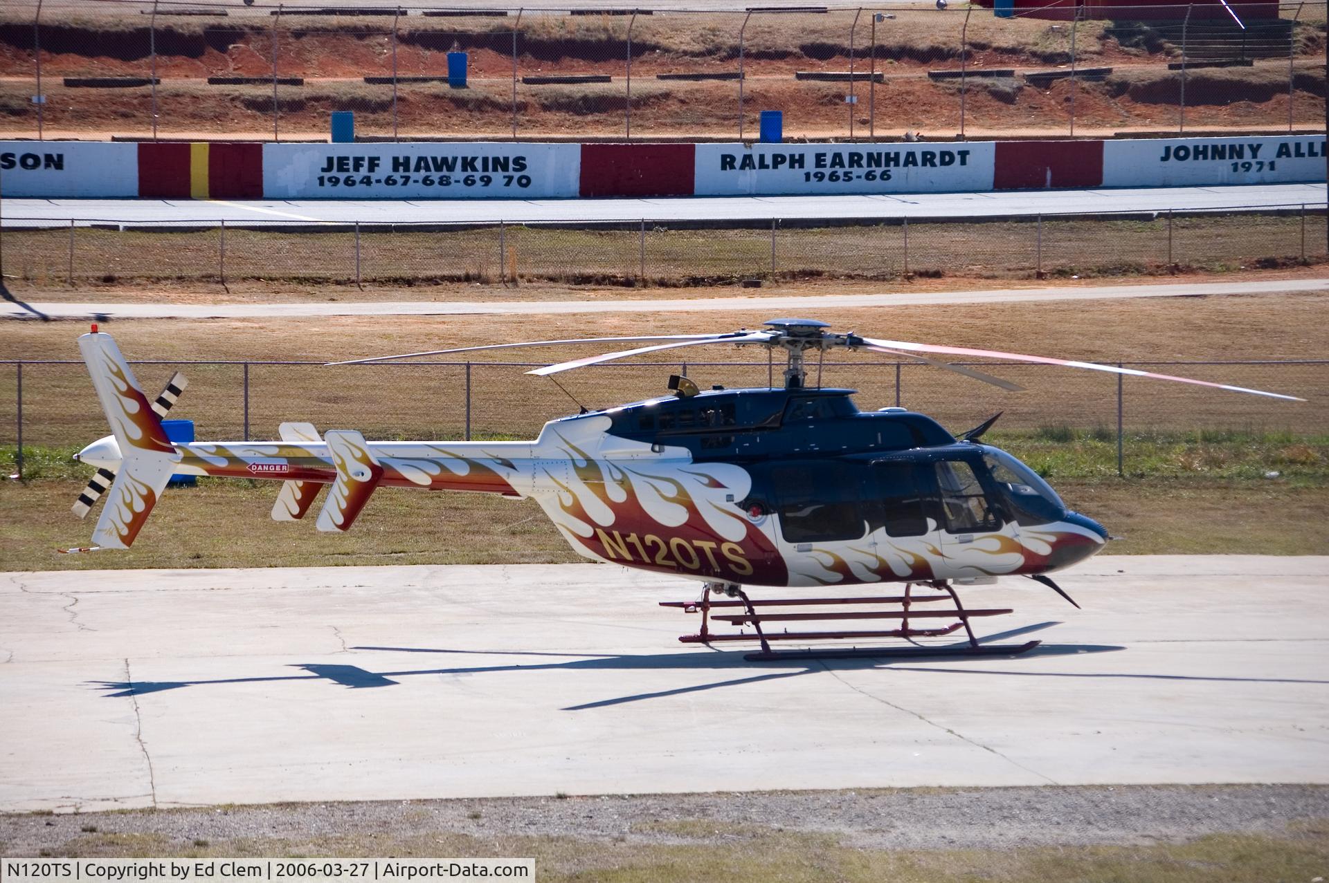 N120TS, 2008 Diamond DA-40 Diamond Star C/N 40.969, Tony Stewart helicopter @ Greenville/Pickens Speedway
