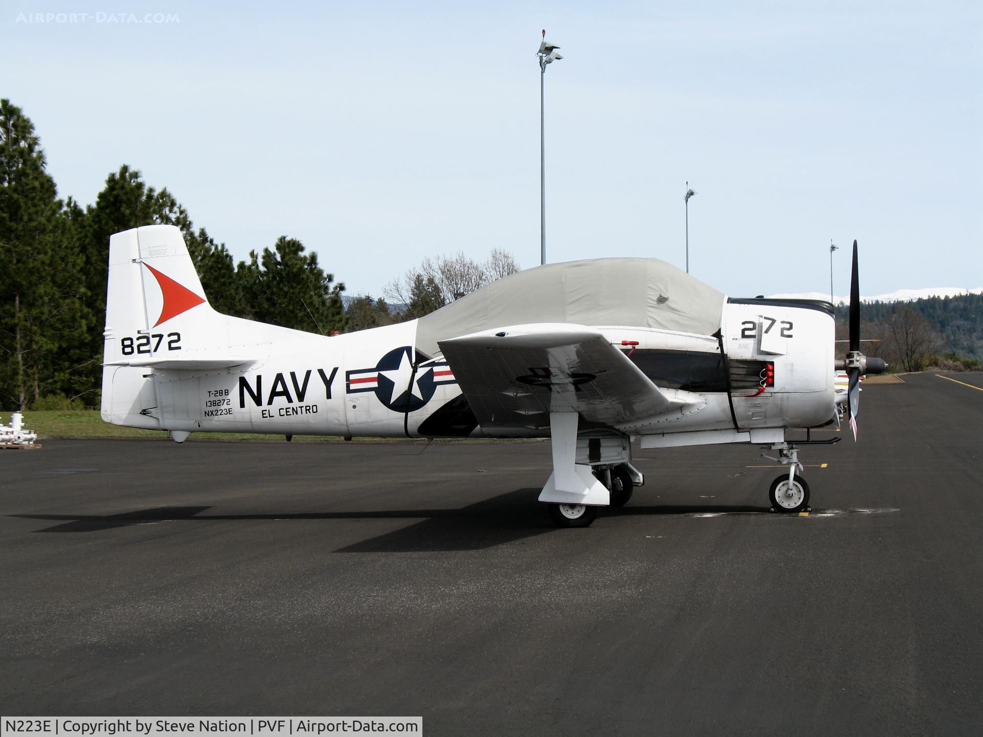 N223E, 1955 North American T-28B Trojan C/N 200343, T-28B NX233E painted as NAF El Centro/272 (BuAer 138272) at Placerville Airport, CA