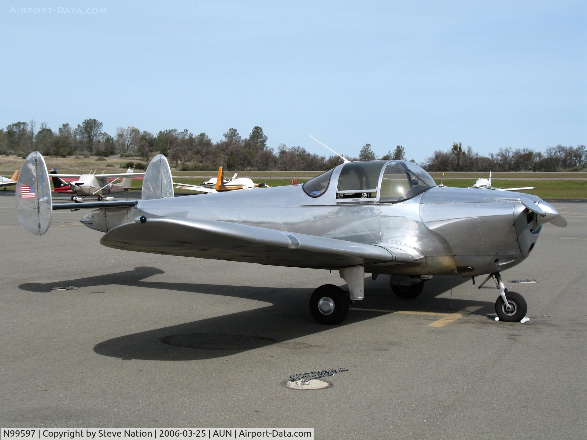 N99597, 1946 Erco 415D Ercoupe C/N 2220, Engineering & Research Ercoupe 415-D at Auburn Municipal Airport, CA