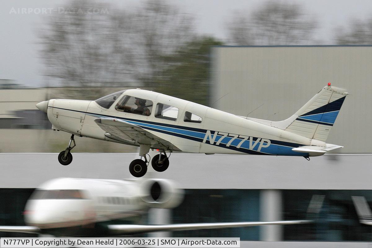 N777VP, 1974 Piper PA-28-151 Cherokee Warrior C/N 28-7415632, Piper Cherokee PA28-151 (N777VP) departing RWY 21 at Santa Monica Municipal Airport (KSMO).