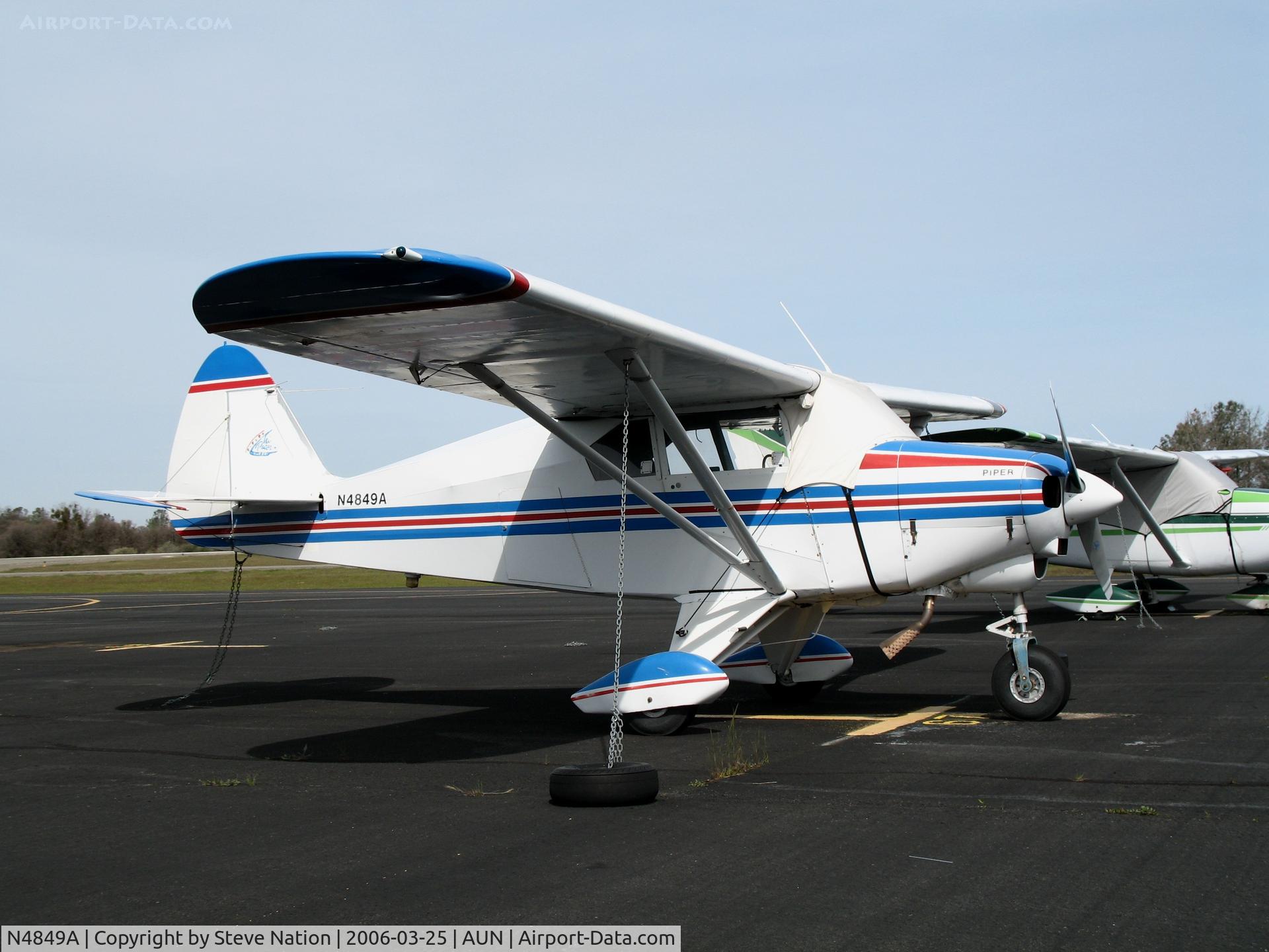 N4849A, 1956 Piper PA-22-150 Tri Pacer C/N 22-4002, 1956 Piper PA-22-150 at Auburn Municipal Airport, CA