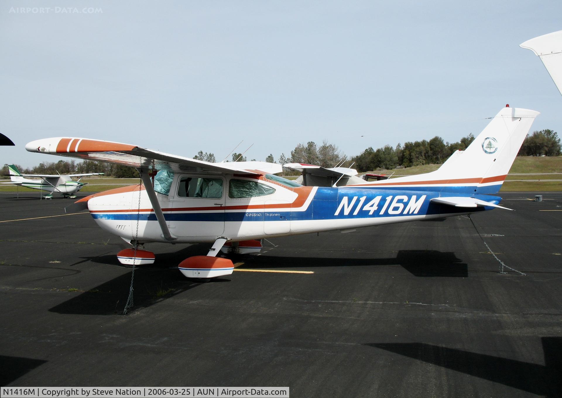 N1416M, 1975 Cessna 182P Skylane C/N 18264322, 1975 Cessna 182P at Auburn Municipal Airport, CA
