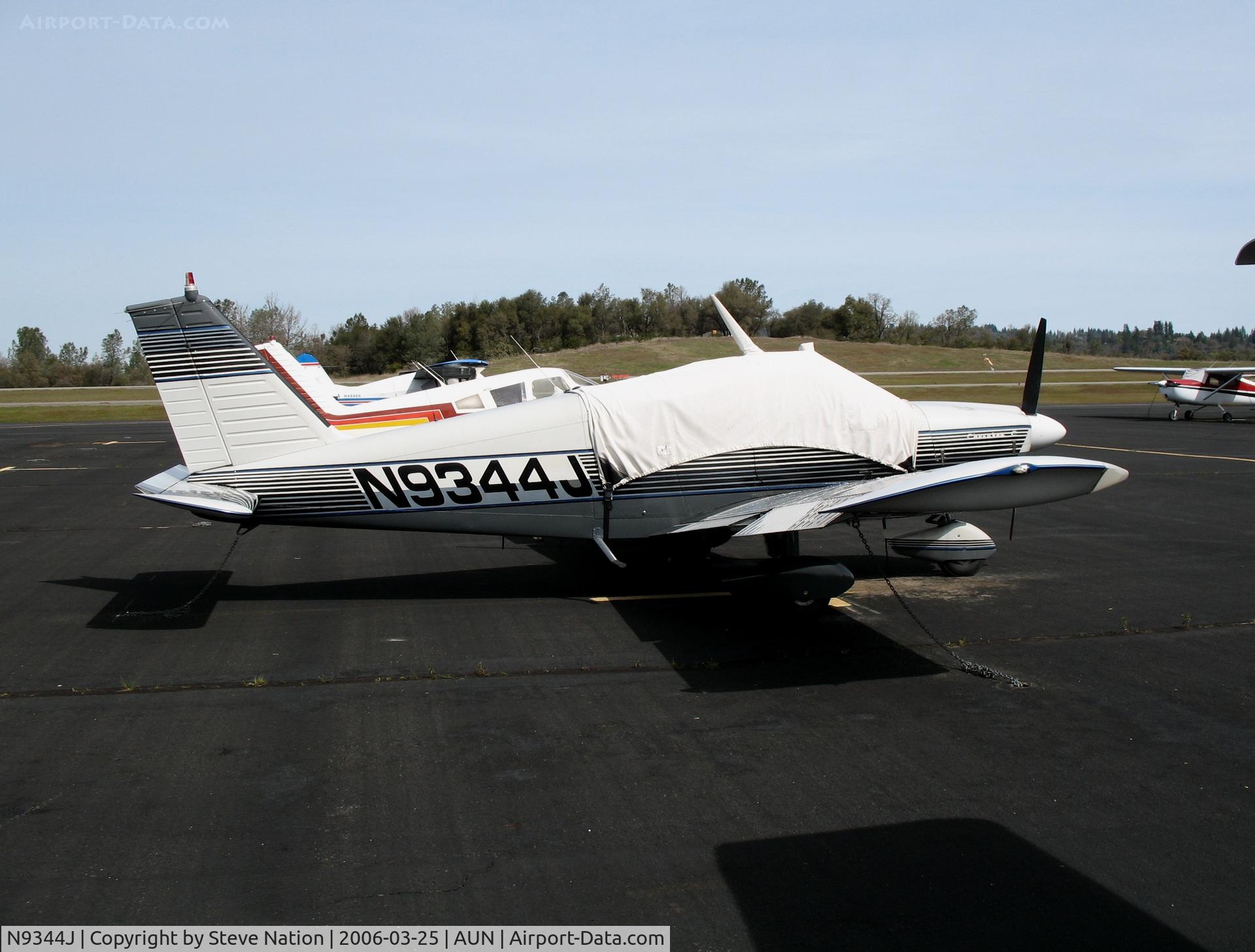 N9344J, 1966 Piper PA-28-180 Cherokee C/N 28-3442, 1966 Piper PA-28-180 with cover at Auburn Municipal Airport, CA