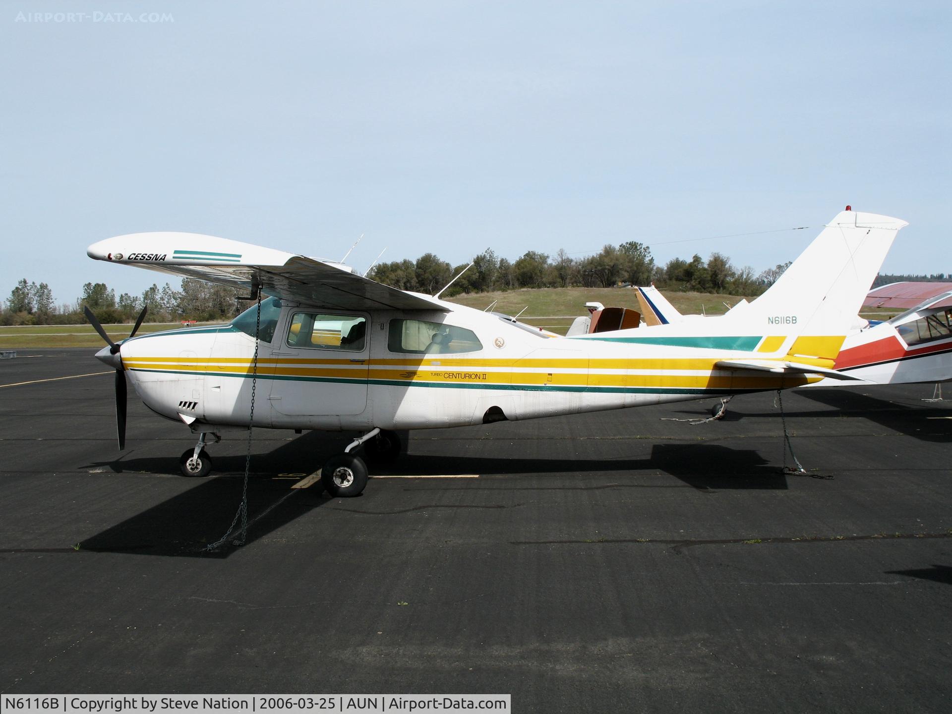 N6116B, 1978 Cessna T210M Turbo Centurion C/N 21062686, Sierra Brokers Real Estate 1978 Cessna T210M at Auburn Municipal Airport, CA