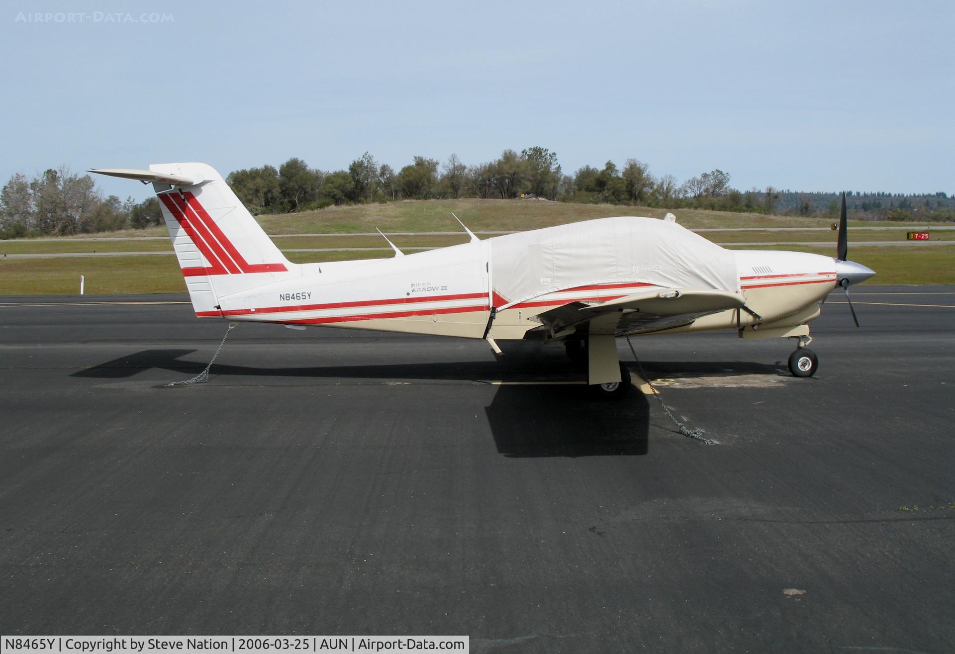 N8465Y, 1981 Piper PA-28RT-201T Arrow IV C/N 28R-8231011, 1981 Piper PA-28RT-201 Turbo Arrow IV with cover at Auburn Municipal Airport, CA