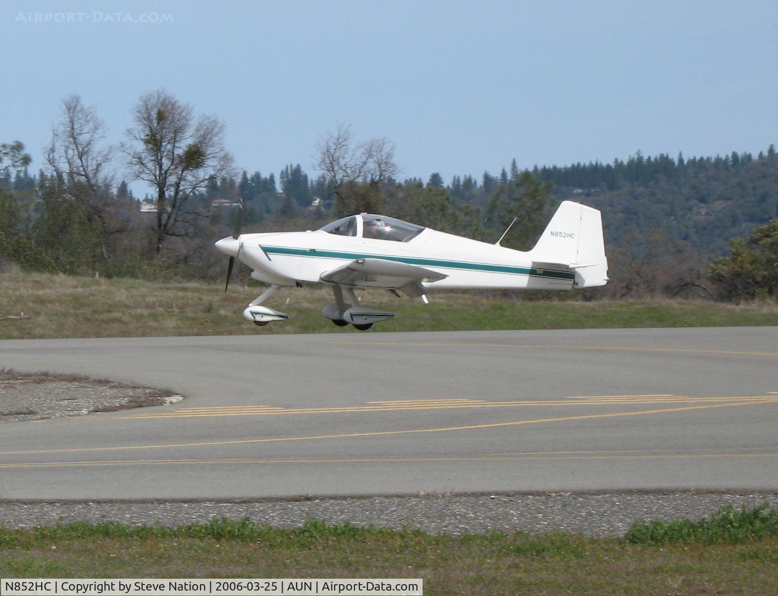 N852HC, Vans RV-6A C/N HC20852, 2003 Robert Campbell RV-6A homebuilt in ground effect at Auburn Municipal Airport, CA