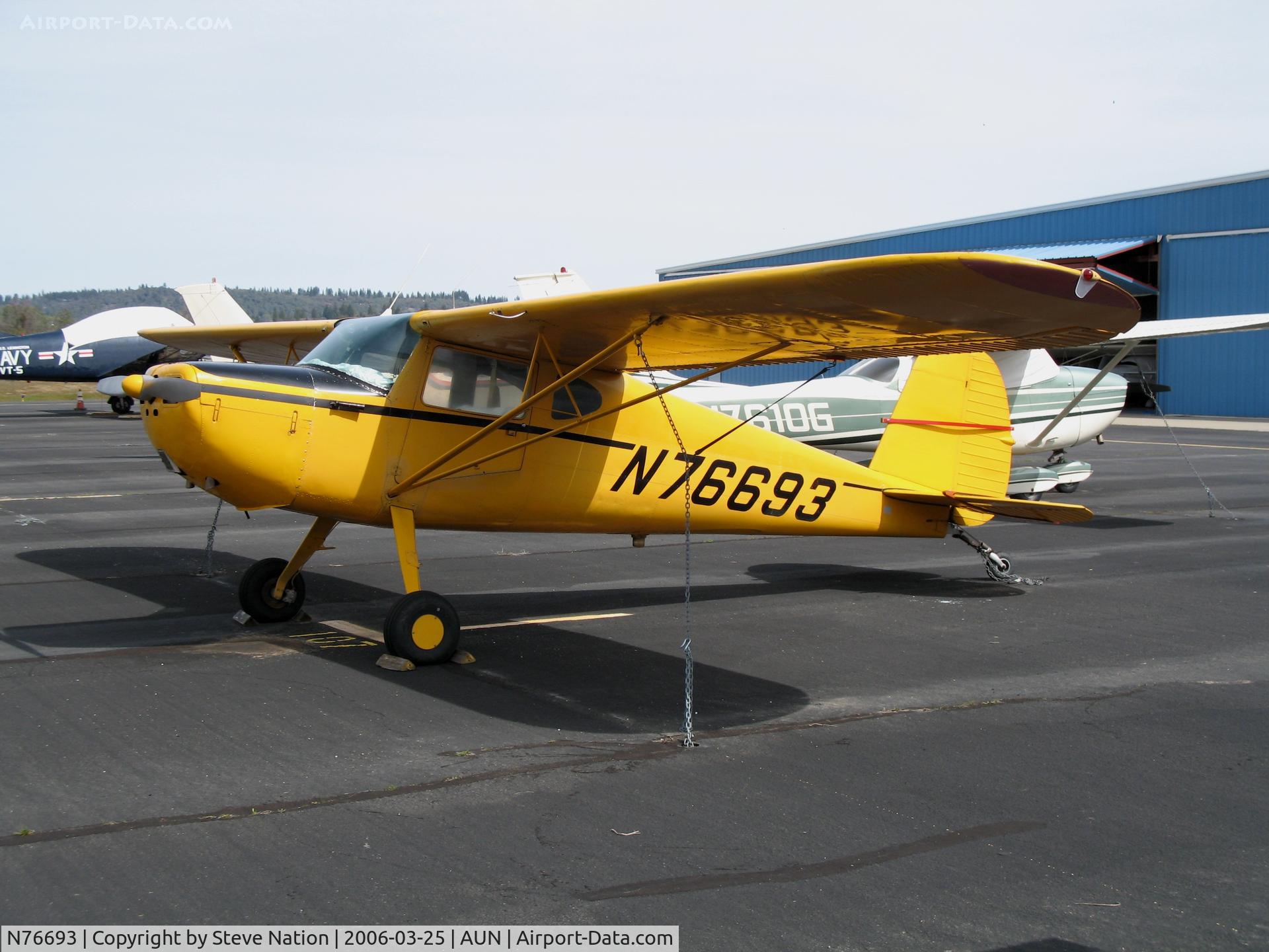 N76693, 1946 Cessna 140 C/N 11125, 1946 Cessna 140 at Auburn Municipal Airport, CA