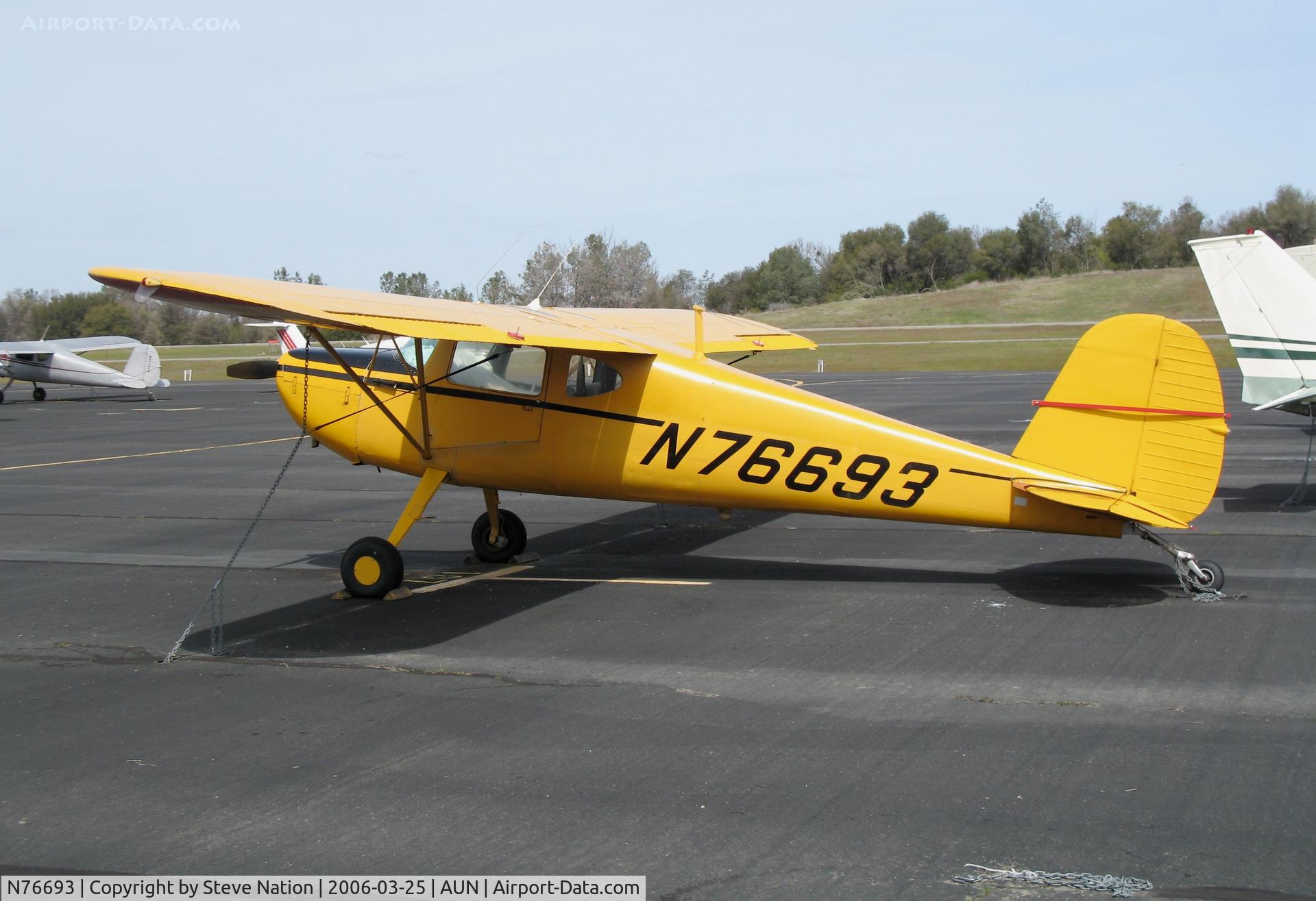 N76693, 1946 Cessna 140 C/N 11125, 1946 Cessna 140 at Auburn Municipal Airport, CA