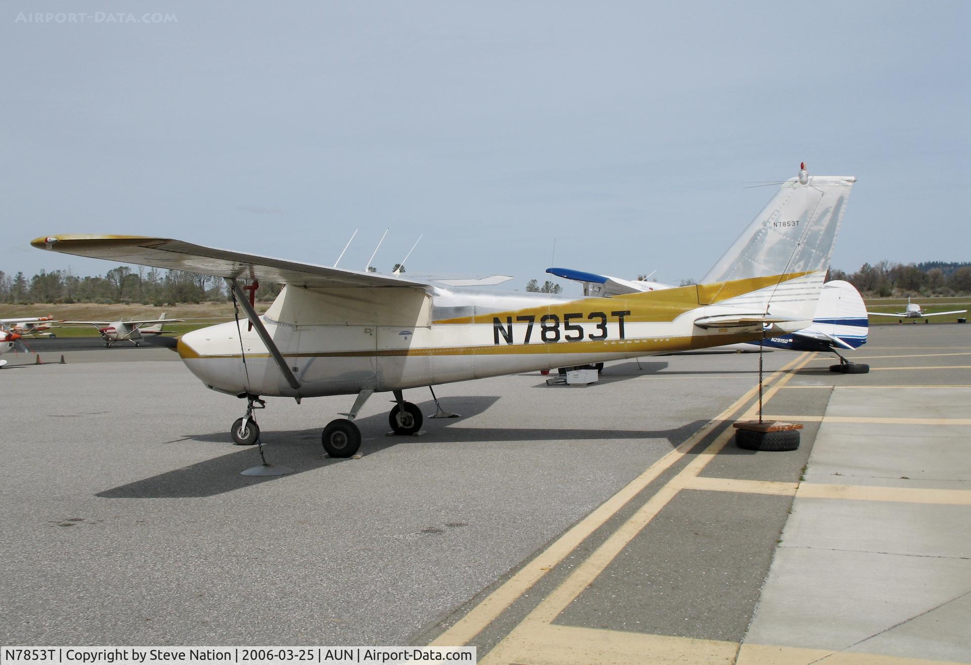 N7853T, 1960 Cessna 172A C/N 47453, Scruffy looking 1960 Cessna 172A with cover at Auburn Municipal Airport, CA