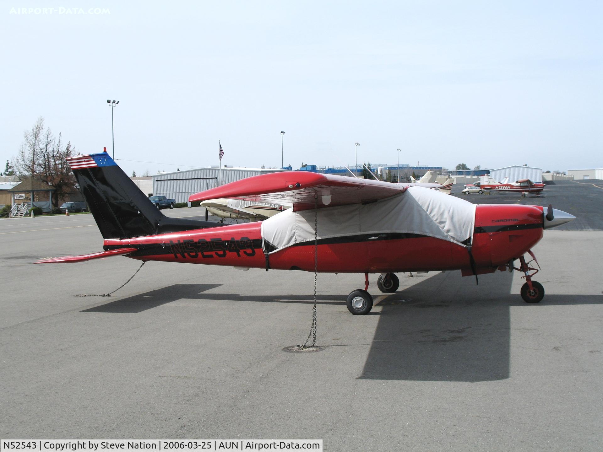 N52543, 1977 Cessna 177RG Cardinal C/N 177RG1206, American Red Bird Avn 1977 Cessna 177RG Cardinal at Auburn Municipal Airport, CA