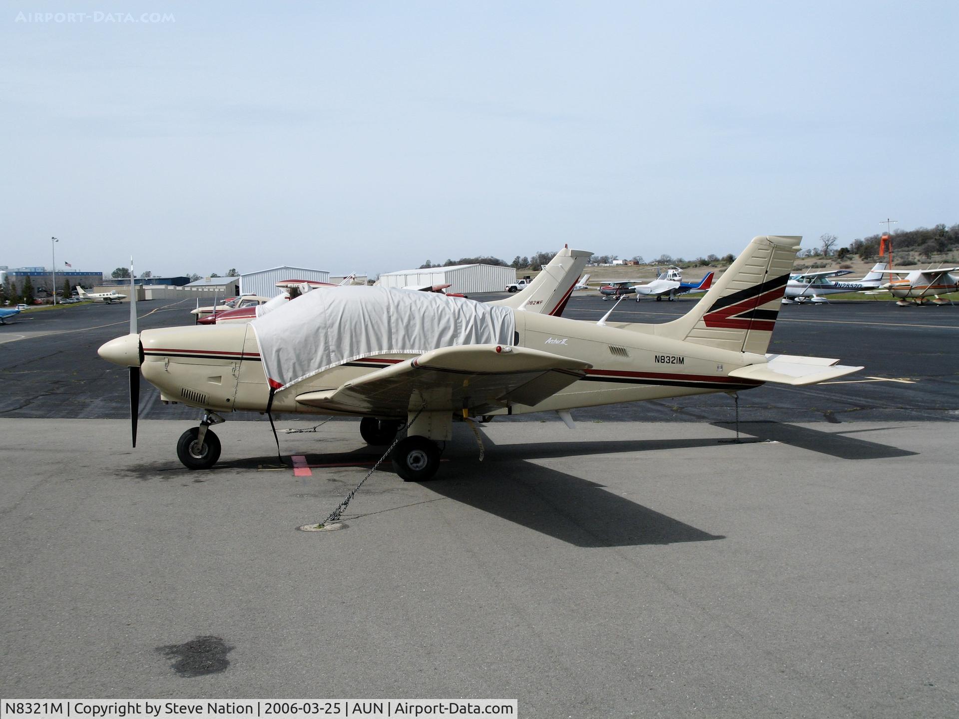 N8321M, 1980 Piper PA-28-181 C/N 28-8190137, 1980 Piper PA-28-181 with cover at Auburn Municipal Airport, CA