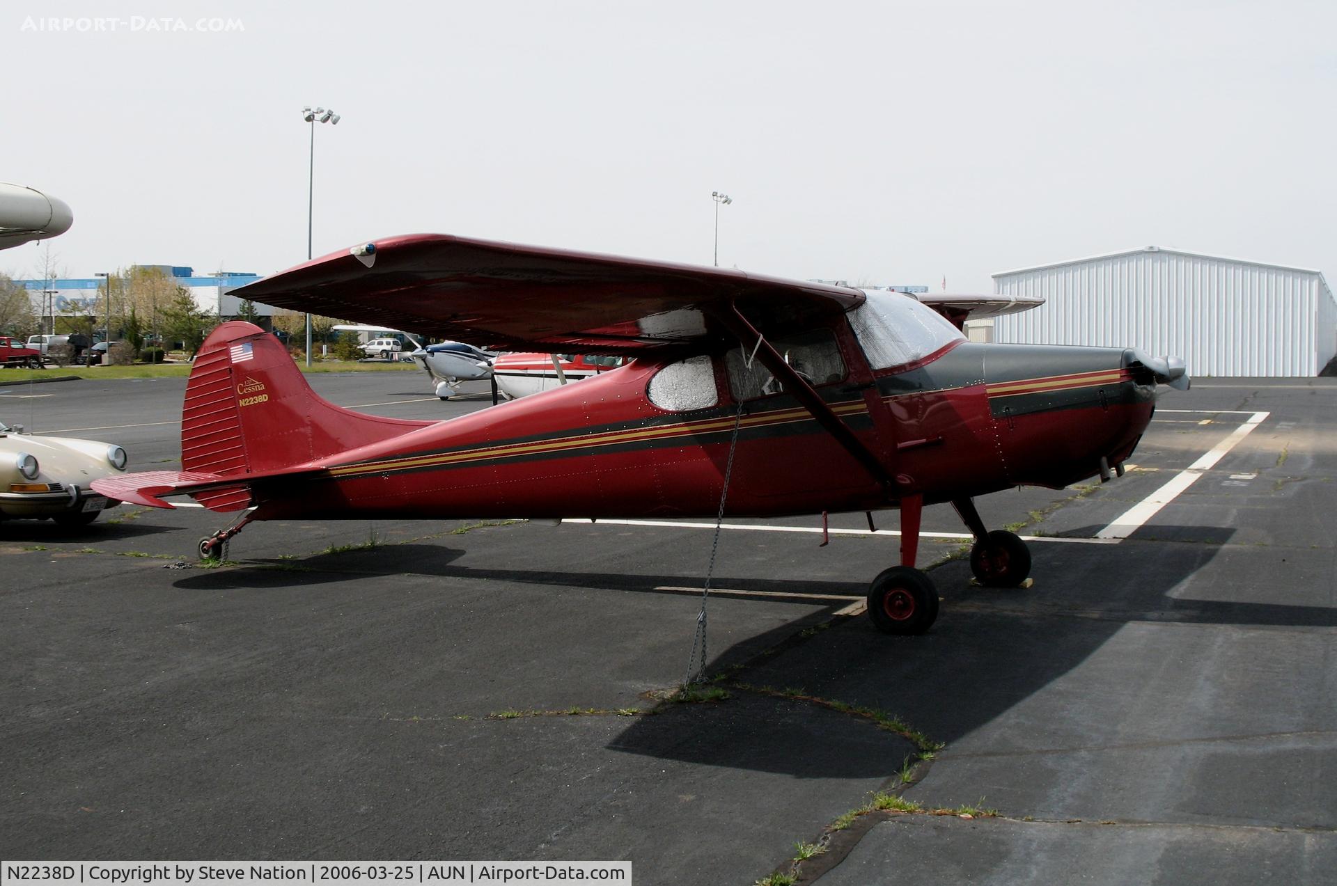 N2238D, 1952 Cessna 170B C/N 20390, sharp paint job on 1952 Cessna 170B at Auburn Municipal Airport, CA
