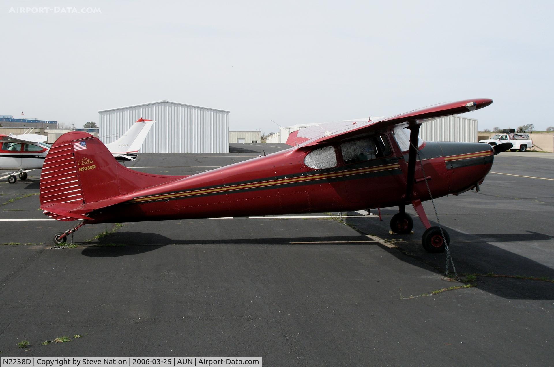 N2238D, 1952 Cessna 170B C/N 20390, sharp paint job on 1952 Cessna 170B at Auburn Municipal Airport, CA