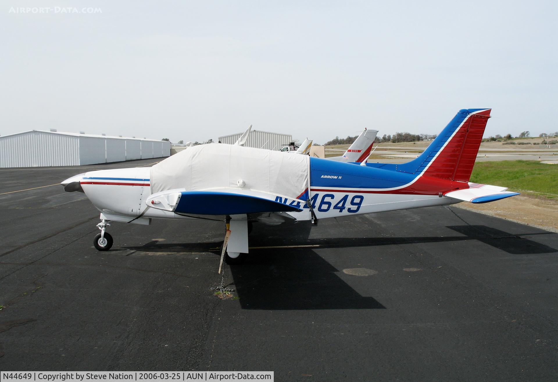 N44649, 1974 Piper PA-28R-200 C/N 28R-7435319, 1974 Piper PA-28R-200 at Auburn Municipal Airport, CA